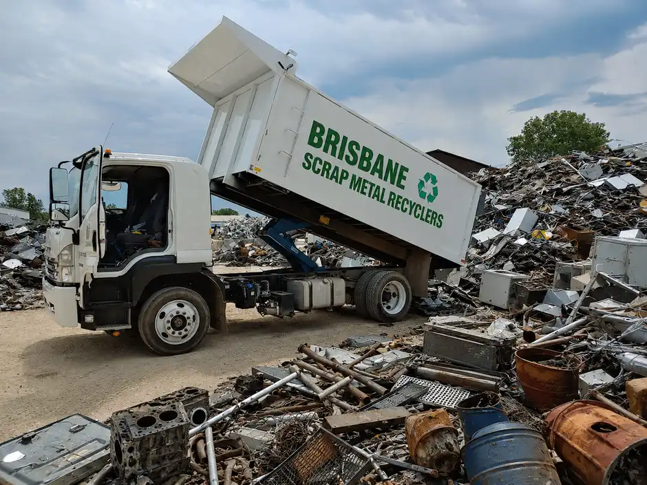 Mixed scrap metal offcuts and pipes loaded for a Brisbane pickup